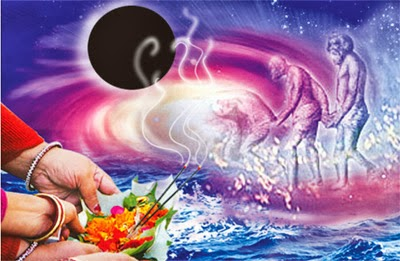 Tharpanam means That offering which satisfies. But what we mean by the word Tharpanam is the offering of water mixed with gingelly to the manes dead ancestors